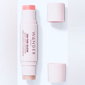 Wander Beauty On-The-Glow Blush Illuminator - NEW! Coral Rose/Nude Glow.